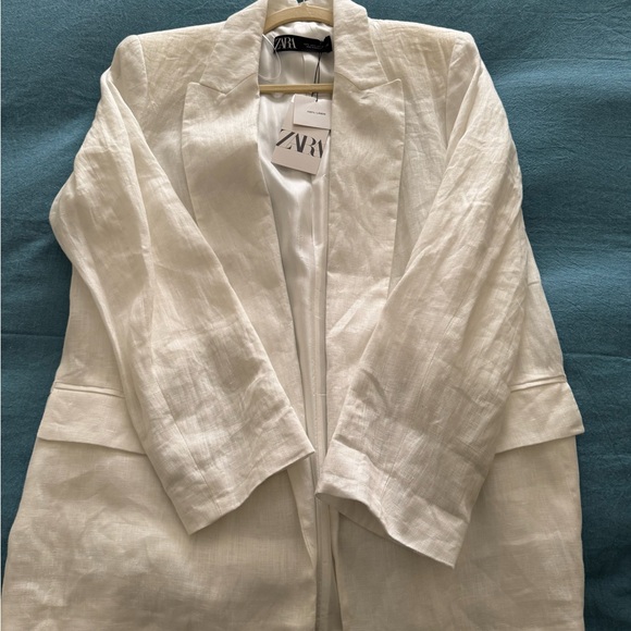 Elegant White Women's Blazer - Picture 4 of 4
